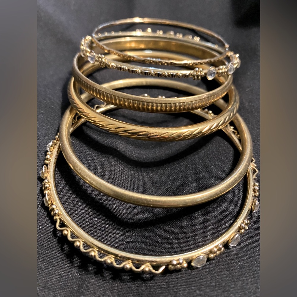 Gold bangles
